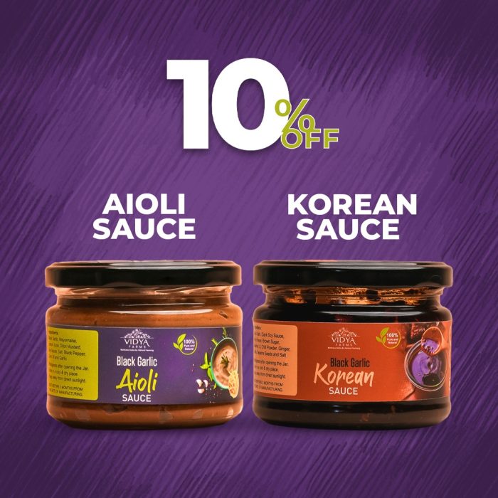 Sauces Combo - Black Garlic Korean Sauce & Black Garlic Aioli Sauce